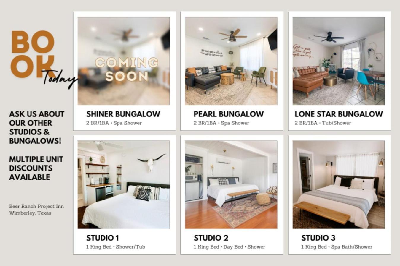 Downtown - Shiner Bungalow At Beer Ranch Project Wimberley Bagian luar foto